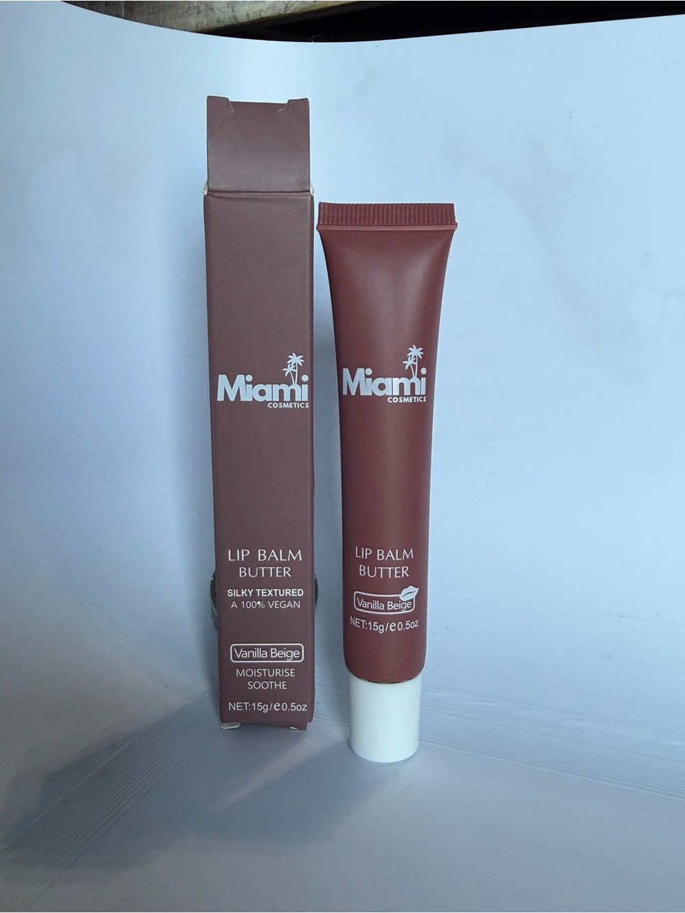 Lip Balm Butter — Vanilla Beige- Miami Cosmetics- New In Box